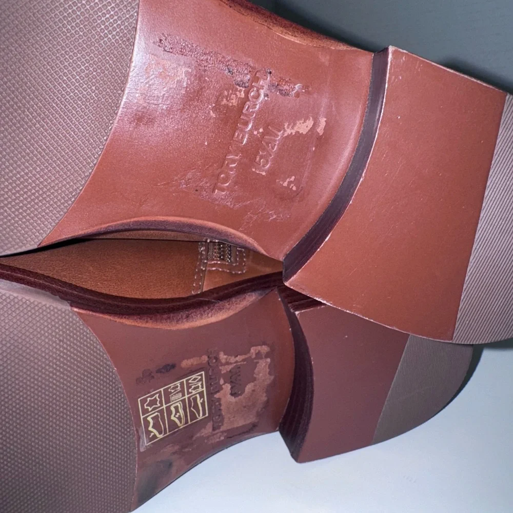 Tory Burch Everly Strap Sierra Brown Tall Riding Boots 5.5